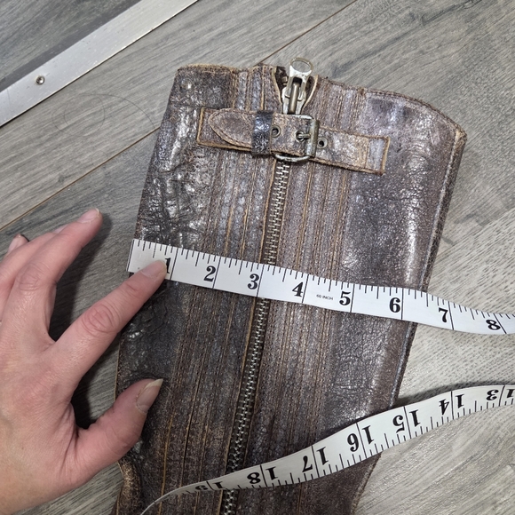 Sendra Distressed Brown Leather Engineer Boots Goodyear Welt Made in Spain - Picture 11 of 13